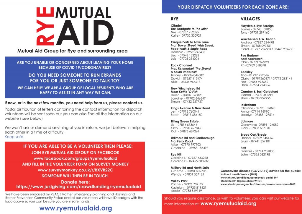Rye Mutual Aid